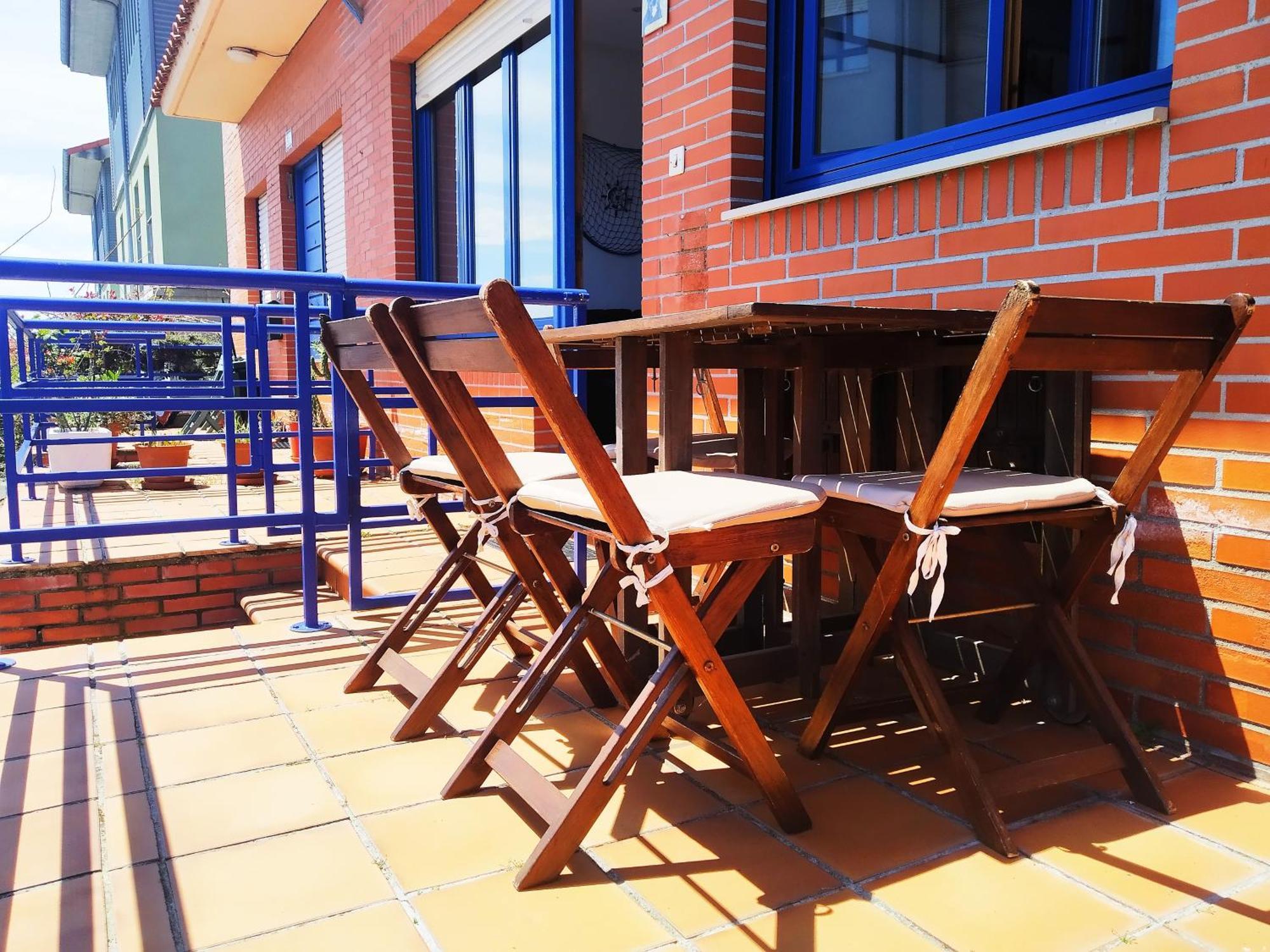 El Rincon Del Cucu, Con Terraza Appartement Luanco Buitenkant foto